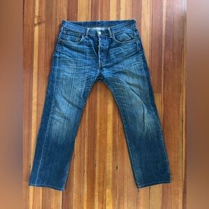 Levi’s 501 Original Fit Button Fly Jeans 33x32 Straight Leg Denim